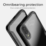 A01CORE M01CORE صدمات الهجين الاكريليك حافظة من السيليكون IPAKY حافظة شفافة SAMSUNG A01 CORE / M01 CORE