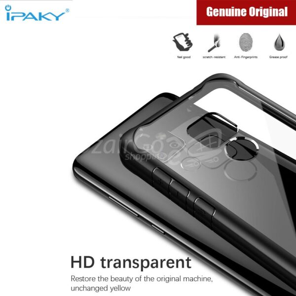 MATE20 Coque en Silicone acrylique hybride antichoc IPAKY coque transparente