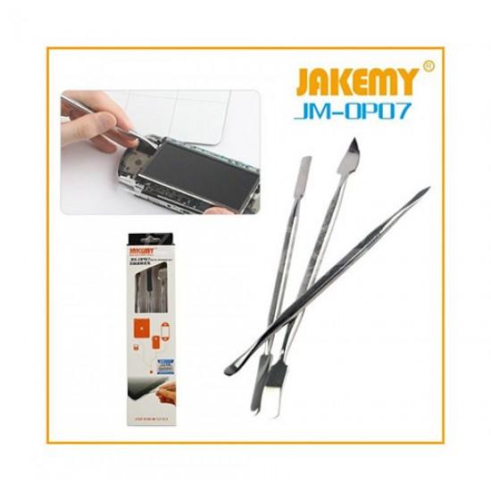 jm-op07-4-550x550w.jpg JAKEMY JM-OP07 3pcs Metal Spudger Set Outil d'ouverture de réparation pour Smartphone Laptop Tablet – Image 1