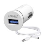 ⁦شاحن السيارة السريع DL-C12 5V 2.1A شاحن USB واحد متوافق مع كابل التحميل⁩ - الصورة ⁦3⁩