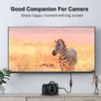 كابل محول HDMI صغير عالي السرعة ذكر إلى أنثى, 1080ص, 15سم, câble d'alimentation pour téléphone portable et TV - الصورة 2