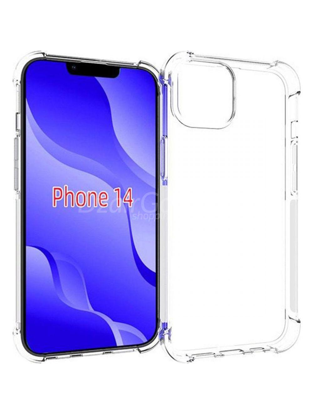 mobigear-cushion-coque-arriere-en-tpu-pour-apple-iphone-14-transparent.jpg Coque de téléphone iphone 14 de luxe antichoc transparente, étui de protection antichoc en TPU avec dos rigide pour Samsung Galaxy iphone 14 – Image 1