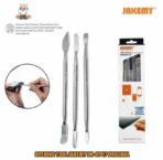 JAKEMY JM-OP07 3pcs Metal Spudger Set Outil d'ouverture de réparation pour Smartphone Laptop Tablet - الصورة 4