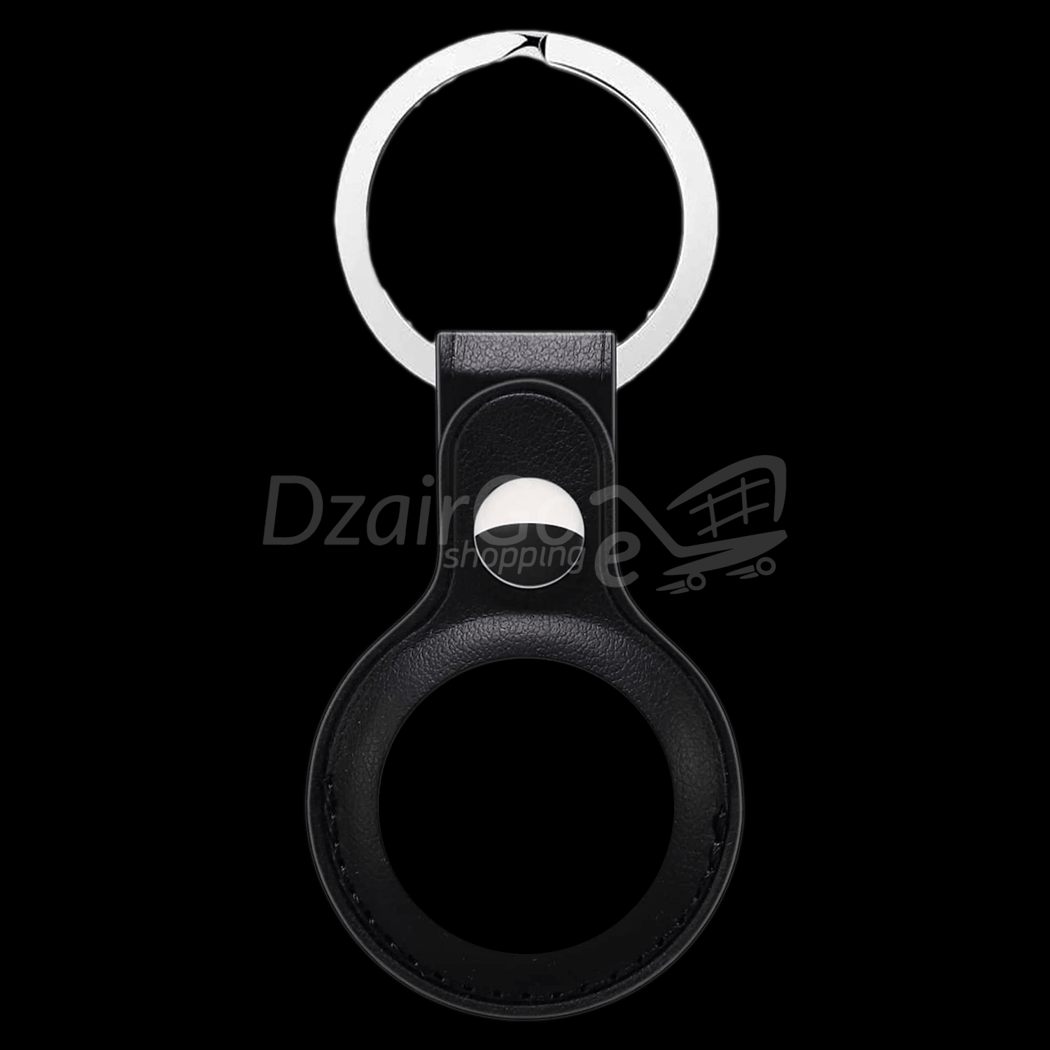 noir_leather_key_ring_1500x.pngن الجلد الصناعي لـ Apple Airtagحالة وقائية لأبل AirTag porte-clés en cuir simili pour Apple Airtag, étui de protection pour Apple AirTag, Bluetooth, traceur de localisation - الصورة 1