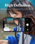 Verre trempé 9H  pour Iphone12/ 12 mini Protecteur d'écran de caméra CD anneau de caméra Protecteur d'objectif de caméra pour iphone 12 /12mini – Image 2