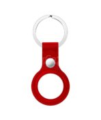 سلسلة مفاتيح من الجلد الصناعي لـ Apple Airtag, حالة وقائية لأبل AirTag, بلوتوث, تعقب الموقع