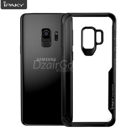 J6 2018 حافظة سيليكون أكريليك هجينة مقاومة للصدمات من IPAKY لهاتف Samsung J6 حافظة شفافة