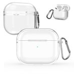 AIRPOD3 Case Housse de protection transparente en TPU avec porte-clés pour AirPods Case Air Ripple Housse de transport pour AirPods Pro Case