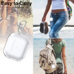 AIRPOD3 Case Housse de protection transparente en TPU avec porte-clés pour AirPods Case Air Ripple Housse de transport pour AirPods Pro Case – Image 2