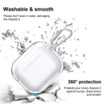 AIRPOD3 Case Housse de protection transparente en TPU avec porte-clés pour AirPods Case Air Ripple Housse de transport pour AirPods Pro Case – Image 3