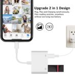 ⁦محول كاميرا USB يمكن ارتداؤه 3.0 الى 8 دبابيس مع منفذ الشحن, محول iOS OTG, بلانك⁩ - الصورة ⁦4⁩
