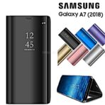 pochette miroir A7 2018  multi couleur Coque Flip cover mirror Étui housse miroir SAMSUNG A 7 2018 A750