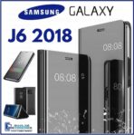 حقيبة مرآة J6 2018 حافظة مرآة بغطاء قلاب حافظة غطاء مرآة سامسونج J 6 2018