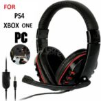 Casque de jeu noir et rouge / casque avec microphone / micro pour PS4 / PC/SMARTPHONE ,gamer, gaming – Image 2