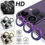 Verre trempé 9H pour Iphone 14PRO / 14Pro Max Protecteur d'écran de caméra CD anneau de caméra Protecteur d'objectif de caméra pour iphone 14 PRO  /14 pro max – Image 4