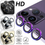Verre trempé 9H pour Iphone 14PRO / 14Pro Max Protecteur d'écran de caméra CD anneau de caméra Protecteur d'objectif de caméra pour iphone 14 PRO /14 pro max – Image 4