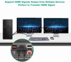 1 HDMI ذكر إلى 2 HDMI أنثى محول المقبس الفاصل كابل Y الخائن - الصورة 2