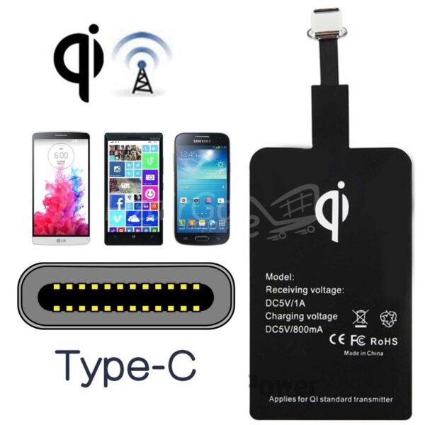جهاز استقبال الشحن من النوع C QI Wireless Charger Module for USB-C Android Mobile Phone