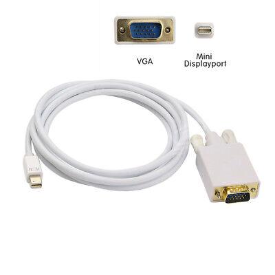 s-l400-3.jpg Câble Mini DisplayPort mâle vers VGA mâle de 6 pieds pour MacBook, MacBook Pro, MacBook Air ou appareils utilisant un mini Displayport – Image 1