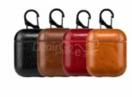 Étui pour AirPods 1/2/APPLE / HOCO W02+/EW01+/ES39/ES49/03PRO/ECT,, écouteurs Bluetooth sans fil en cuir véritable – Image 3
