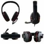 Casque de jeu noir et rouge / casque avec microphone / micro pour PS4 / PC/SMARTPHONE ,gamer, gaming – Image 4