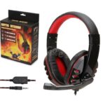 Casque de jeu noir et rouge / casque avec microphone / micro pour PS4 / PC/SMARTPHONE ,gamer, gaming – Image 5