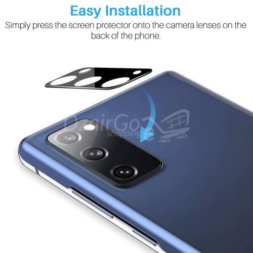 Protection d'objectif de caméra en métal anti-rayures, لهاتف Samsung Galaxy S20