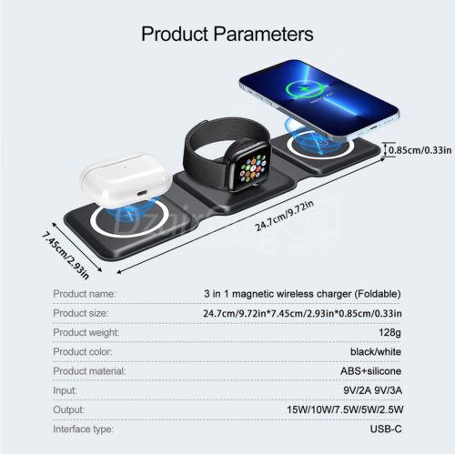 s-l500-51.jpg Tapis de chargement sans fil pliable 3 en 1, pour Apple Watch/ Airpods /iPhone /Samsung galaxy S/note/HUAWEI/ONE+/GOOGLE PIXEL – Image 4