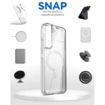 Coque magnétique pour Samsung Galaxy S22 Slim Magsafe ,Protection Antichoc Transparent – Image 5