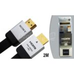 سوني كابل HDMI مسطح عالي السرعة 4K وثلاثي الأبعاد 2 متر - نوير - الصورة 3