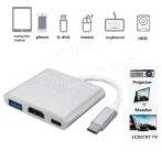 Adaptateur multiport USB C vers HDMI et câble USB C vers USB C 3.0  Gen 2 20 Gbit/s MacBook – Image 3