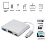 Adaptateur multiport USB C vers HDMI et câble USB C vers USB C 3.0 Gen 2 20 Gbit/s MacBook – Image 3