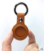 سلسلة مفاتيح من الجلد الصناعي لـ Apple Airtag, حالة وقائية لأبل AirTag, بلوتوث, تعقب الموقع