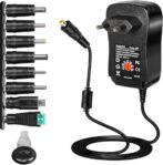 transformateur alimentation universel réglable 12w 3v 4.5v 5v 6v 7.5v 9v 12v chargeur GETWIN