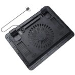Support de refroidissement pour ordinateur portable N191 avec ventilateur portable, fin et silencieux alimenté par USB et support intégré – Image 6