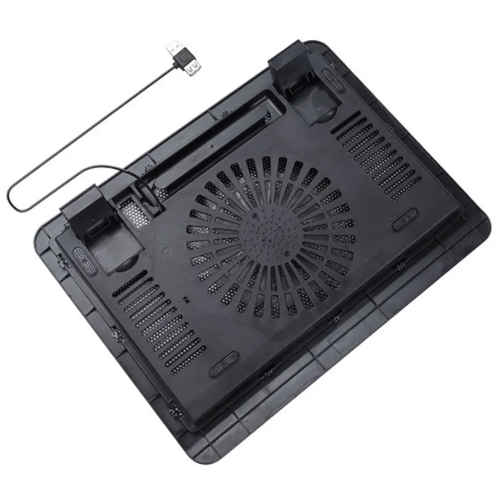 img_2080 Support de refroidissement pour ordinateur portable N191 avec ventilateur portable, fin et silencieux alimenté par USB et support intégré – Image 6