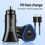 Chargeur auto 25 W PD de type C très bonne qualité , allume cigare adaptateur auto rapide Samsung 25w fast