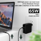 محول طاقة من النوع C بقدرة 65 وات USB C لجهاز MacBook