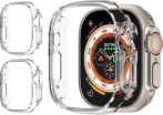 Coque avec Protecteur d'Ecran 49MM pour Apple Watch Ultra Transparent. smartwatch /montre connectée 49 mm – Image 2
