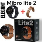 Smartwatch mibro . Montre Connectée Mibro Lite 2 - Écran Amoled Hd 1,3" - 2ATM - 2 bracelet - noir