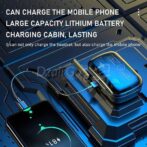 Écouteurs Bluetooth 5.3 sans fil+ POWERBANK étanche
سماعات M27 بلوتوث مع ميكروفون لاسلكية تعمل باللمس مقاومة للماء +باور بنك – Image 4