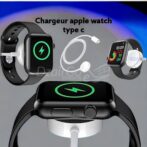 Chargeur Apple Watch original type c Series 8/7/6/SE/5/4~1(1M) Apple Watch ultra. smartwatch /montre connectée – Image 2