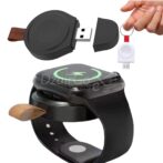 Mini station de charge portable ultra legér USB-C magnétique porte clés pour votre Apple Watch. smartwatch /montre connectée