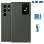 حافظة سامسونج S23 الترا سمارت فيو اصلية- اللون الأخضر الداكن S23ultra - الصورة 2