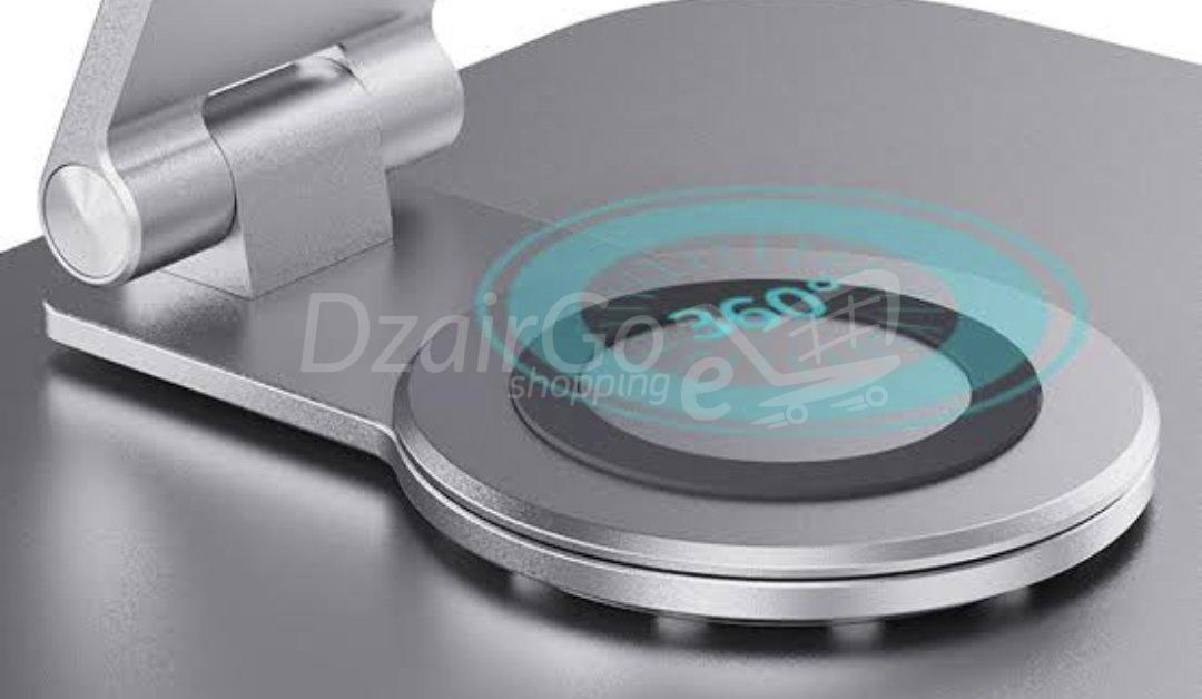 10000دعمjpgلكمبيوتر اللوحي والكمبيوتر المحمول بقاعدة دوارة وغدرجاتابلة للتعديل وقابلة للطي للرسم support de tablette et laptop pivotant avec base rotative à 360 degrés, réglable pliable pour le dessin, compatible avec Ipad Pro Air Mini et autres - الصورة 5