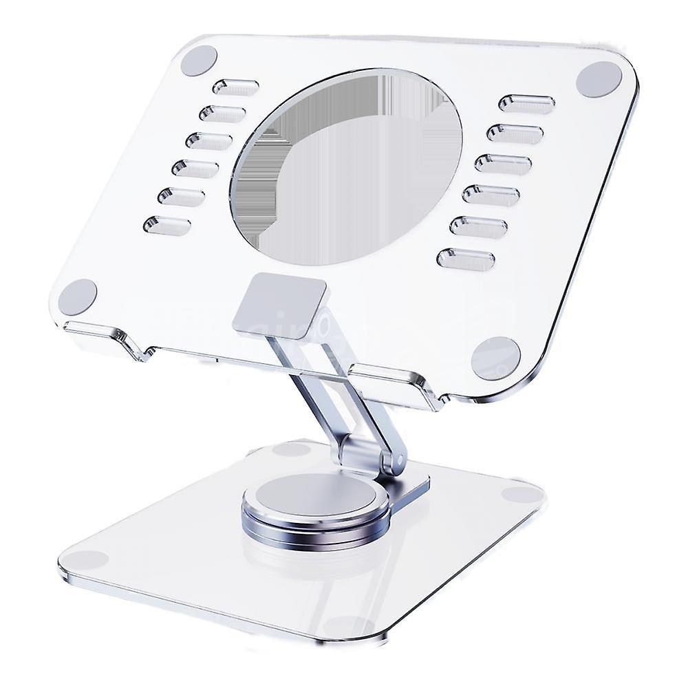 10000دعمjpgلكمبيوتر اللوحي والكمبيوتر المحمول بقاعدة دوارة وغدرجاتابلة للتعديل وقابلة للطي للرسم support de tablette et laptop pivotant avec base rotative à 360 degrés, réglable pliable pour le dessin, compatible avec Ipad Pro Air Mini et autres - الصورة 6