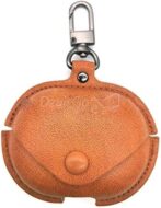 Étui Pour Huawei FreeBuds PRO Business Étui de protection en cuir pour écouteurs avec crochet (marron clair) – Image 3