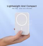 ⁦باور بانك ماجسيف بلوري 5000 مللي أمبير شاحن لاسلكي خارجي مزود طاقة متنقل⁩ - الصورة ⁦2⁩