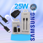 Pack chargeur Samsung 25 Wat avec câble Samsung type c type c super fast charge 25w qualité supérieure