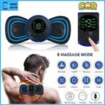 Générique Mini Tapis de massage portatif pour le cou rechargeable 8 vitesse -noir